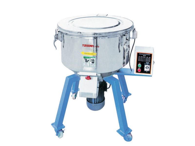 Vertical color mixing machine